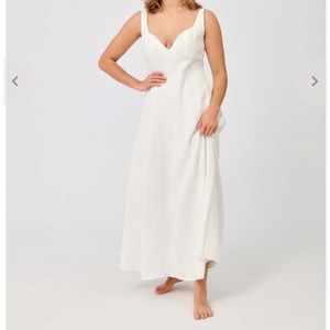 Mara Hoffman - White Linen Perdita Dress - Size 8 - NWT